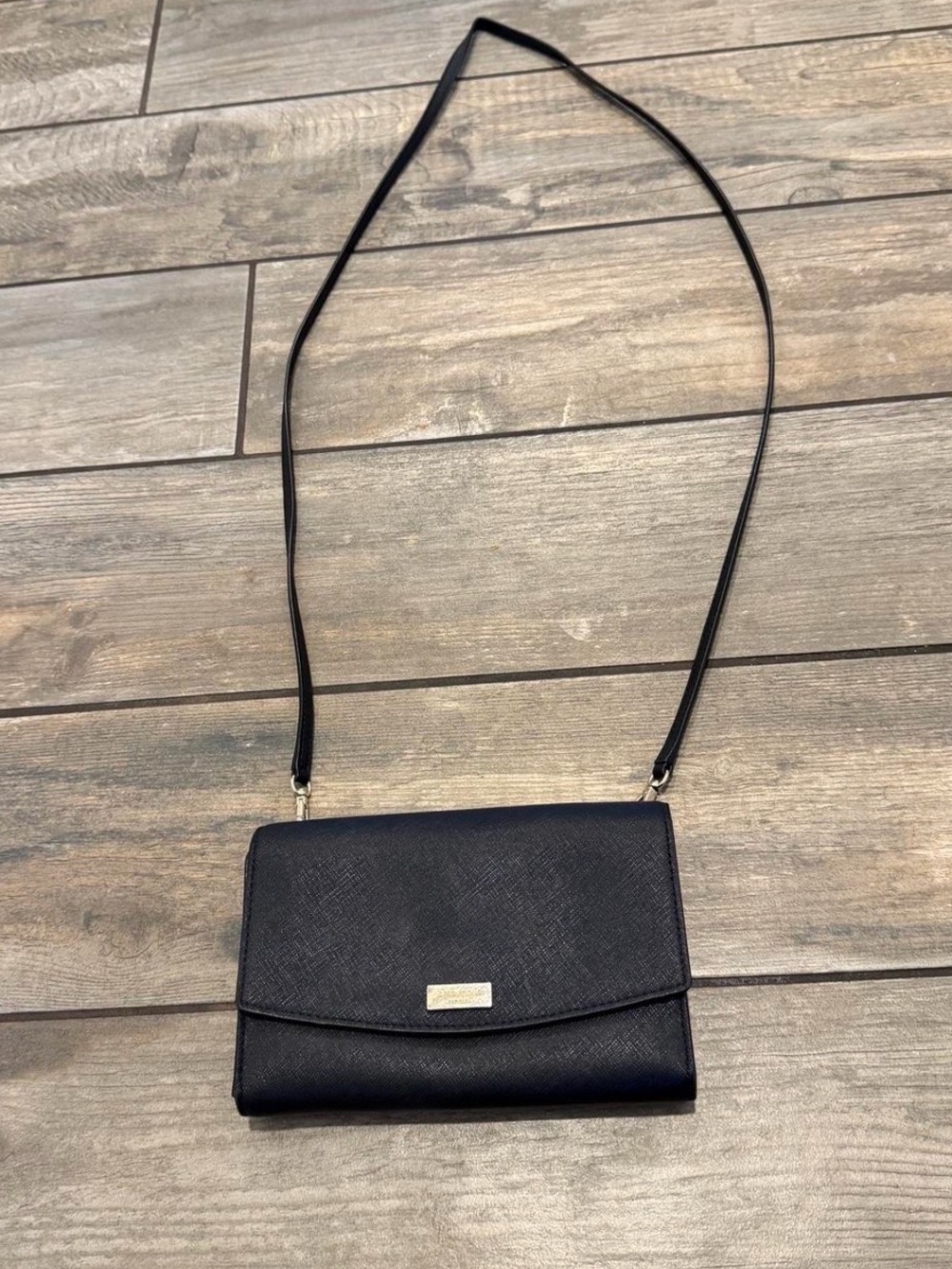 kate spade Slim Black Crossbody Wallet Purse